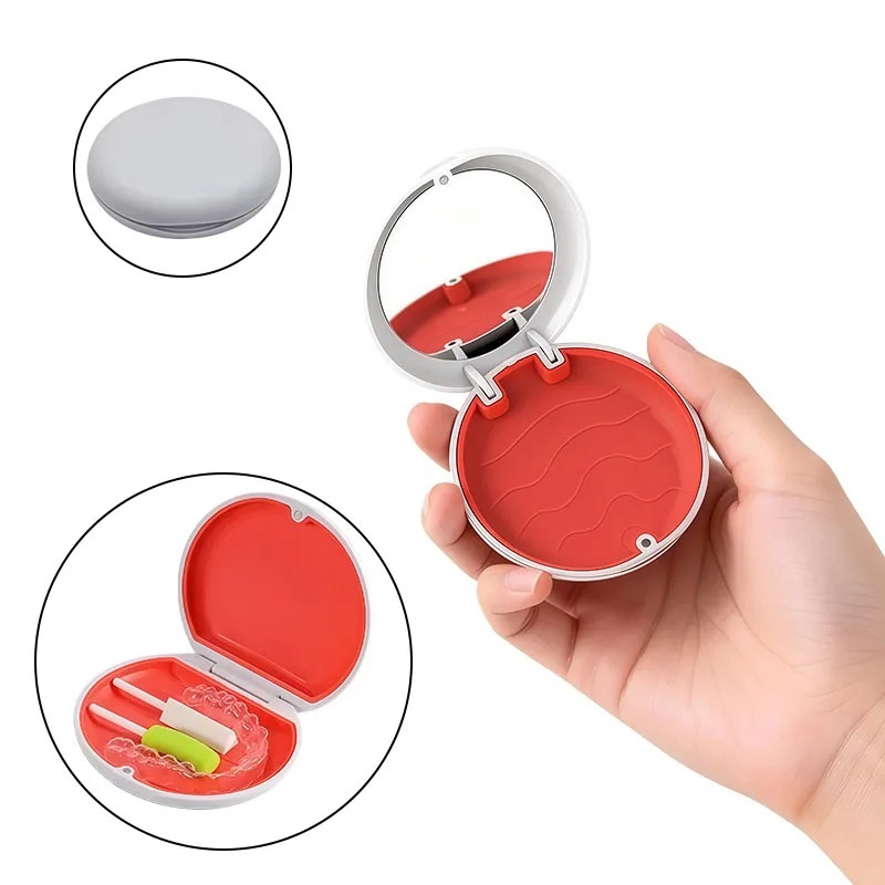 10PCS Orthodontic Storage Case Portable Clear Aligner Retainer Case Teeth Protector Case Oral Hygiene Organizer