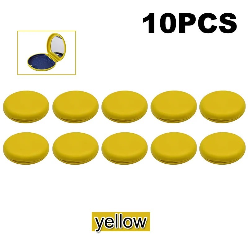 10PCS Orthodontic Storage Case Portable Clear Aligner Retainer Case Teeth Protector Case Oral Hygiene Organizer