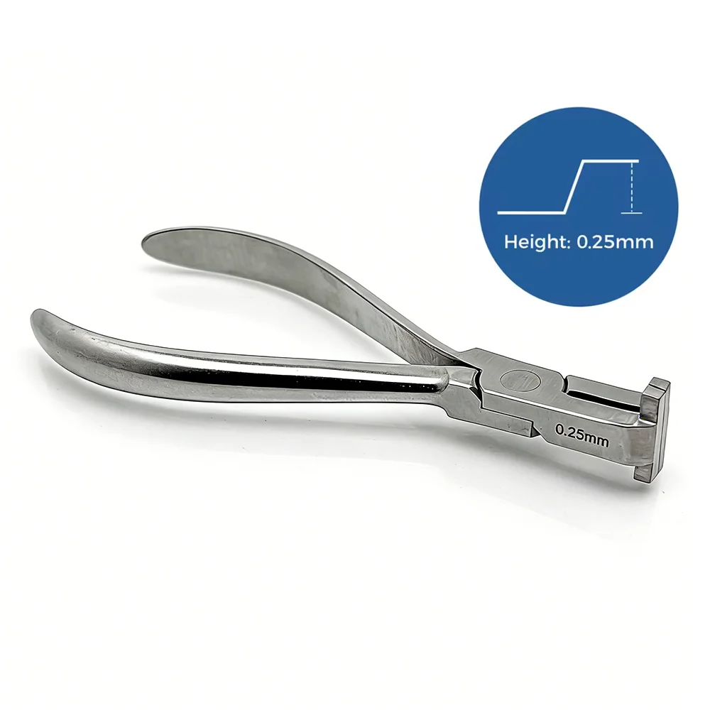 Stainless Steel Dental Wire Step Forming Plier for Orthodontic Archwire Bending and Contouring