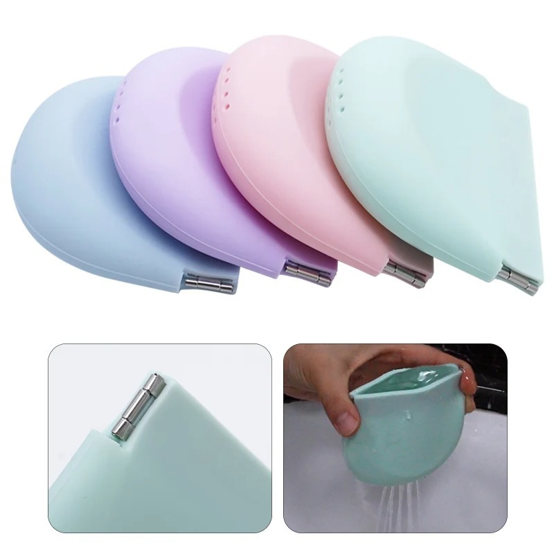2PCS Dentistry Silicone Denture Case Mouth Guard Orthodontic Container Storage Invisible Braces Storage Clean Box Oral Care Hygiene