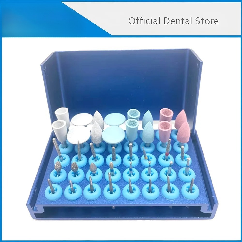 40 Holes Dentistry Bur Holder Stand Block Endo Files Organizers Odontologia Autoclave Sterilizer Dental Disinfection Box