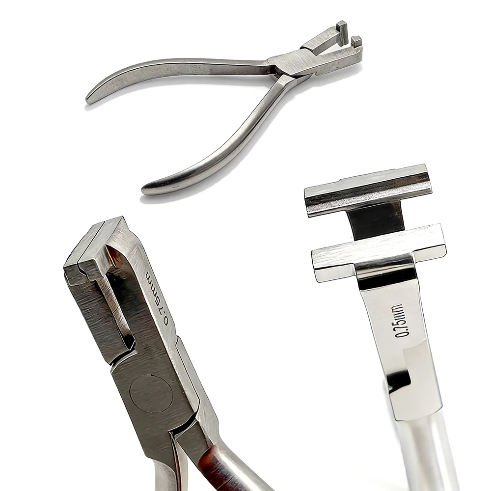 Stainless Steel Dental Wire Step Forming Plier for Orthodontic Archwire Bending and Contouring