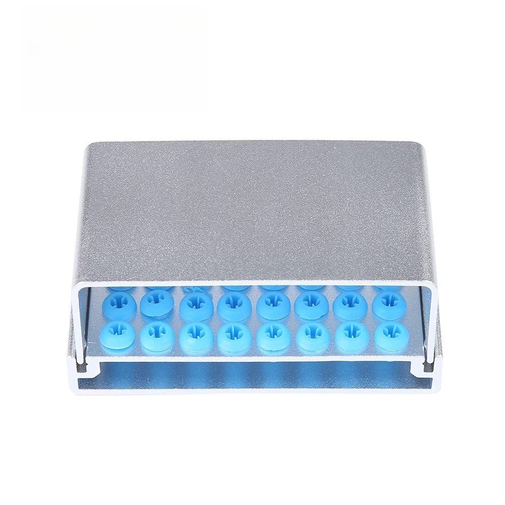 40 Holes Dentistry Bur Holder Stand Block Endo Files Organizers Odontologia Autoclave Sterilizer Dental Disinfection Box