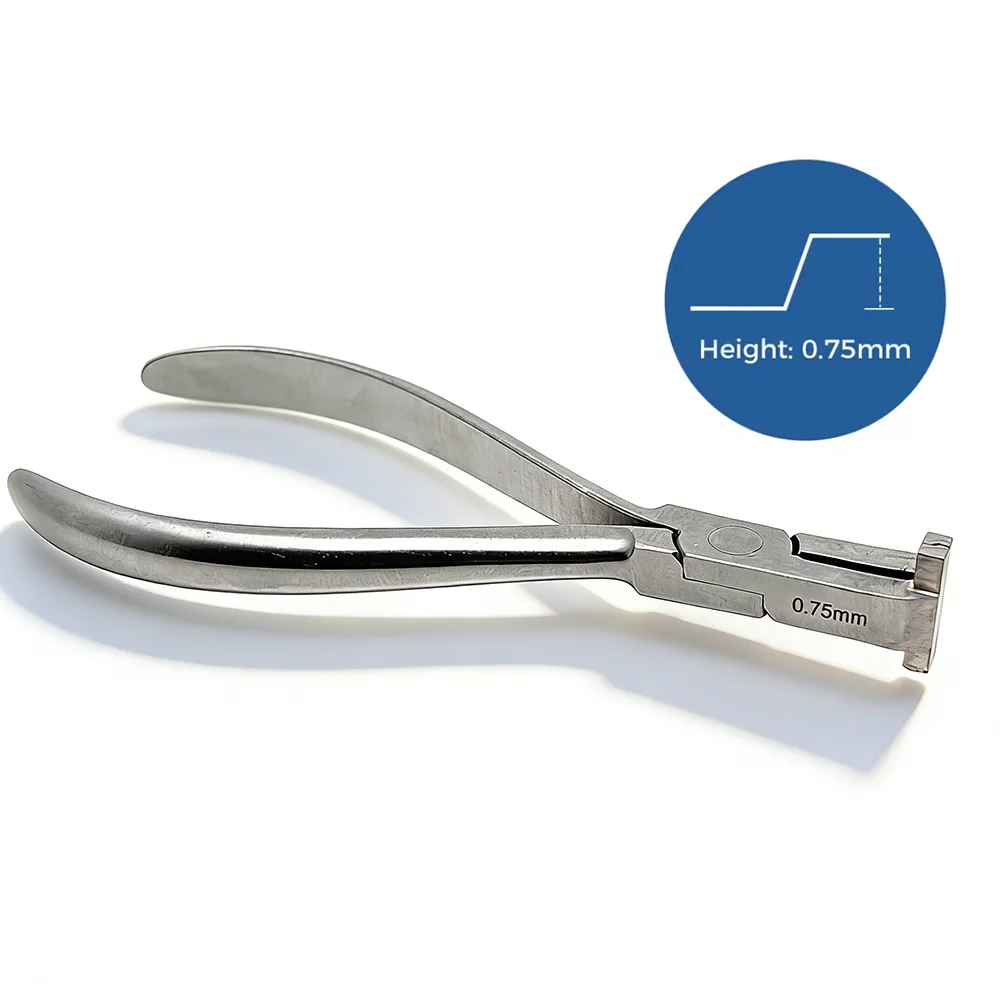Stainless Steel Dental Wire Step Forming Plier for Orthodontic Archwire Bending and Contouring