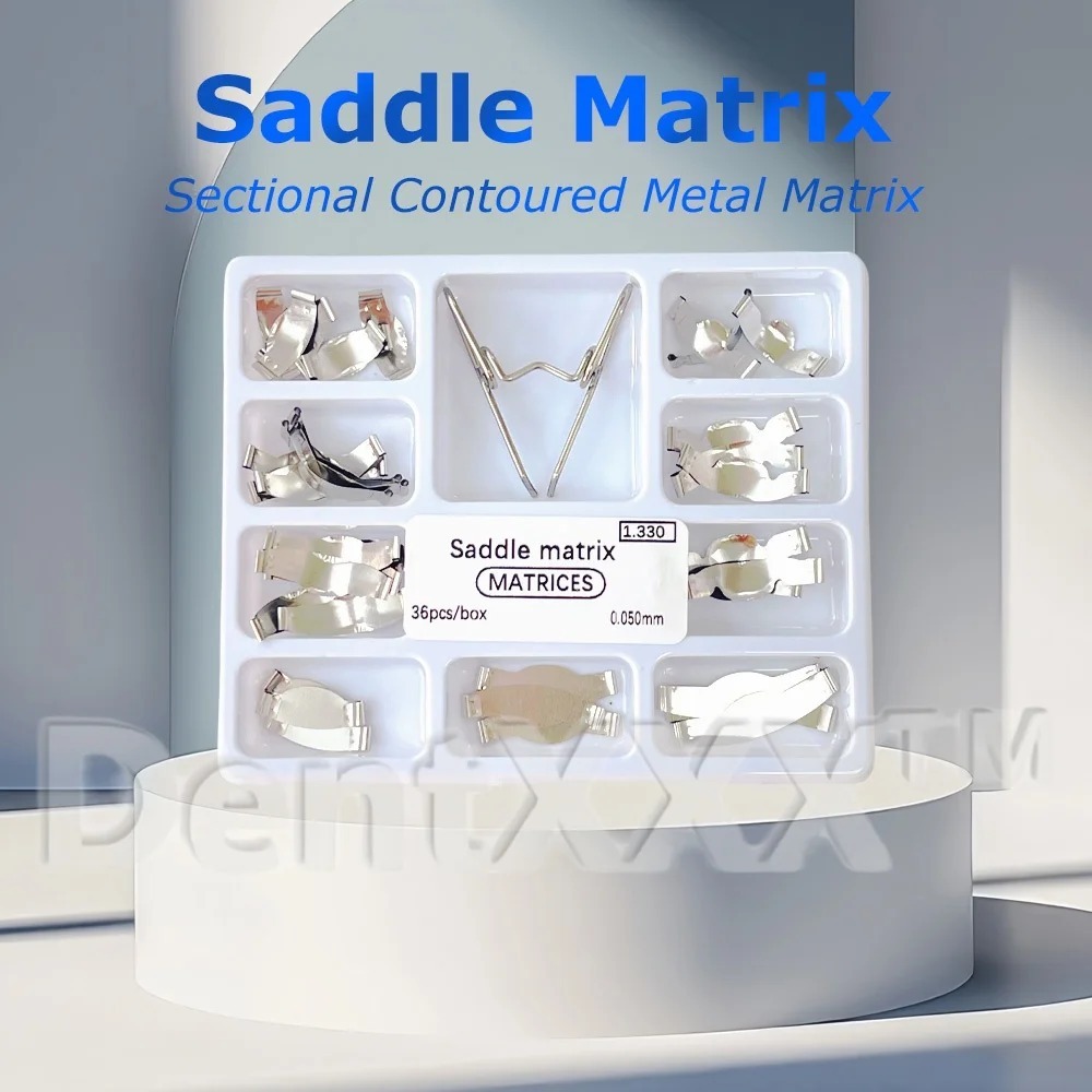 3box x 36Pcs Sectional Matrix System Band Resin Clamping/Separating Ring Shaped Sheet 1.330 with Springclip Care Tools