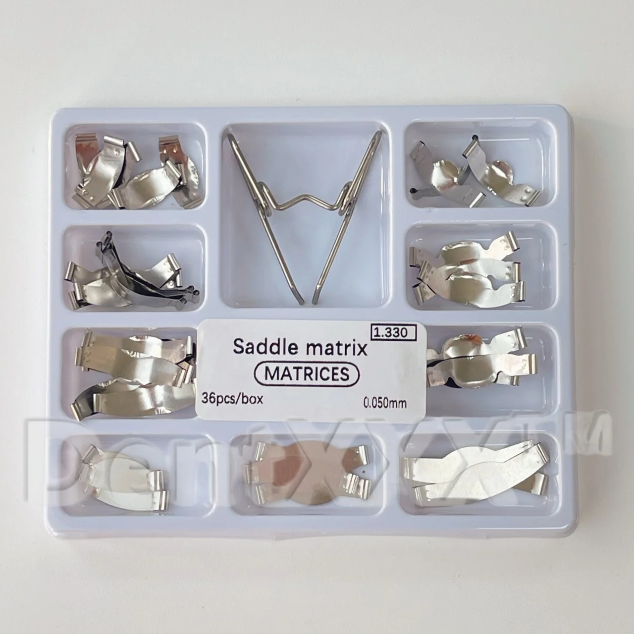 3box x 36Pcs Sectional Matrix System Band Resin Clamping/Separating Ring Shaped Sheet 1.330 with Springclip Care Tools