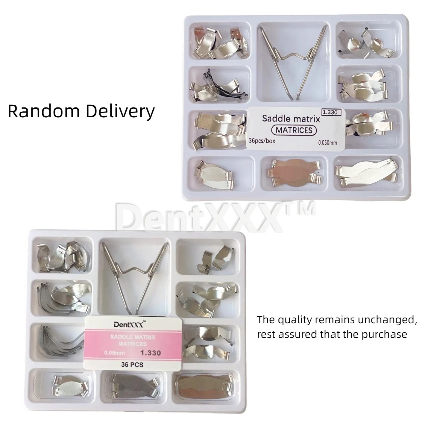 3box x 36Pcs Sectional Matrix System Band Resin Clamping/Separating Ring Shaped Sheet 1.330 with Springclip Care Tools
