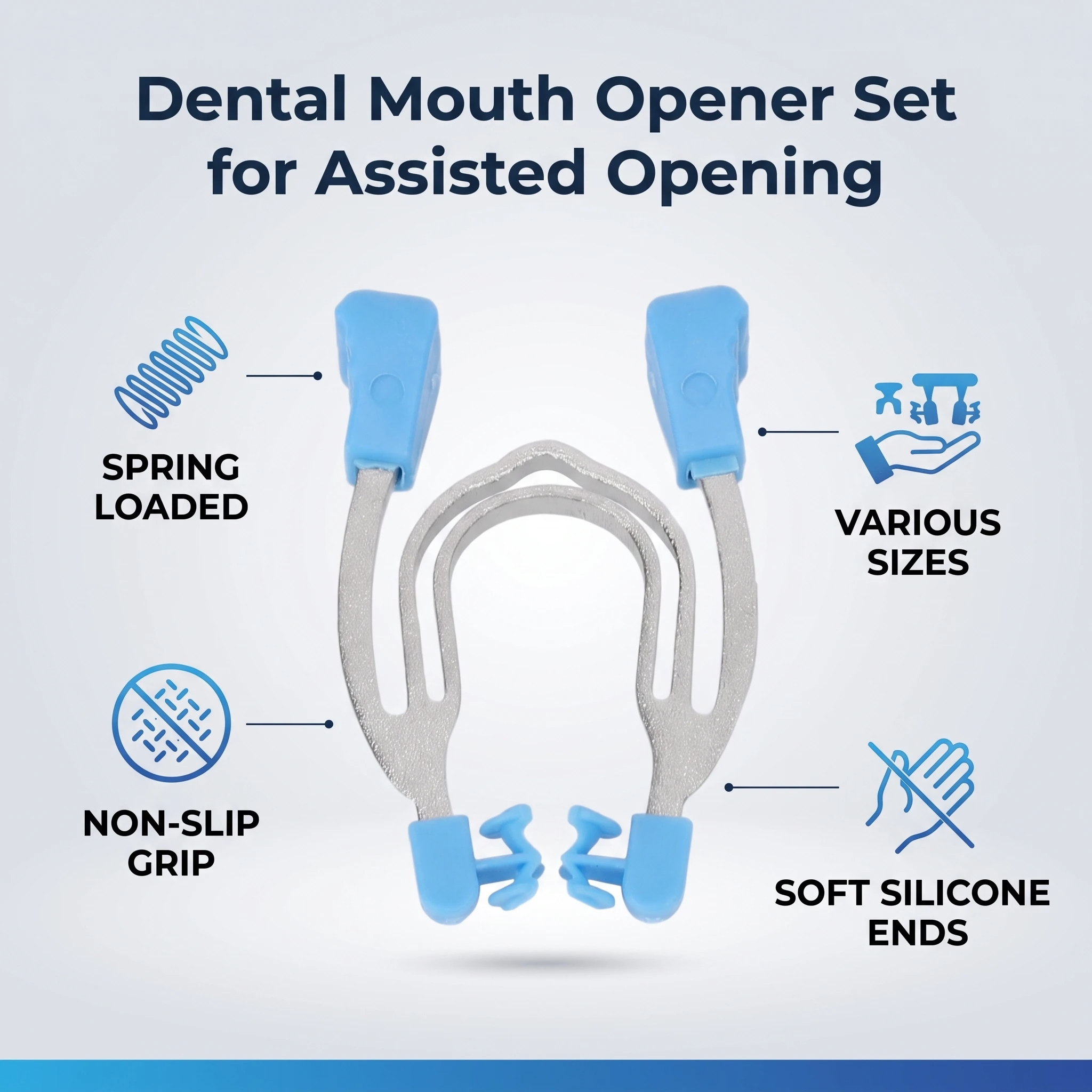 2PCS Dental Sectional Contoured Matrices Clip Set High Temperature Resistant Clamp for Hospital Teeth Dental Matrices Clamp