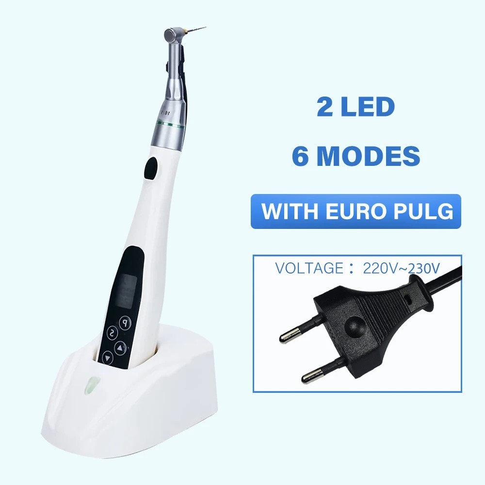 Dental Endo Motor Smart 6 Modes with LED 16:1 Contra Angle Low Speed Turbine Handpiece Dentistry Endodontic Instrument