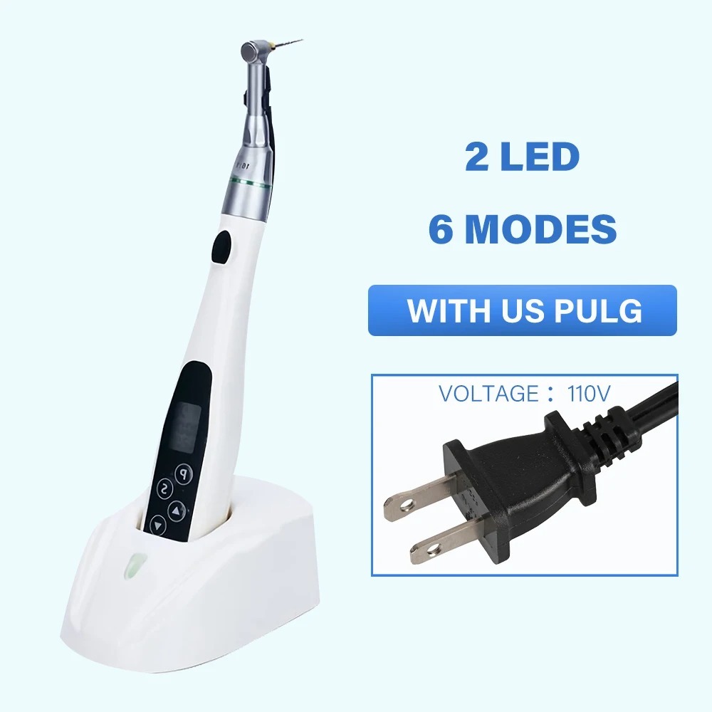 Dental Endo Motor Smart 6 Modes with LED 16:1 Contra Angle Low Speed Turbine Handpiece Dentistry Endodontic Instrument