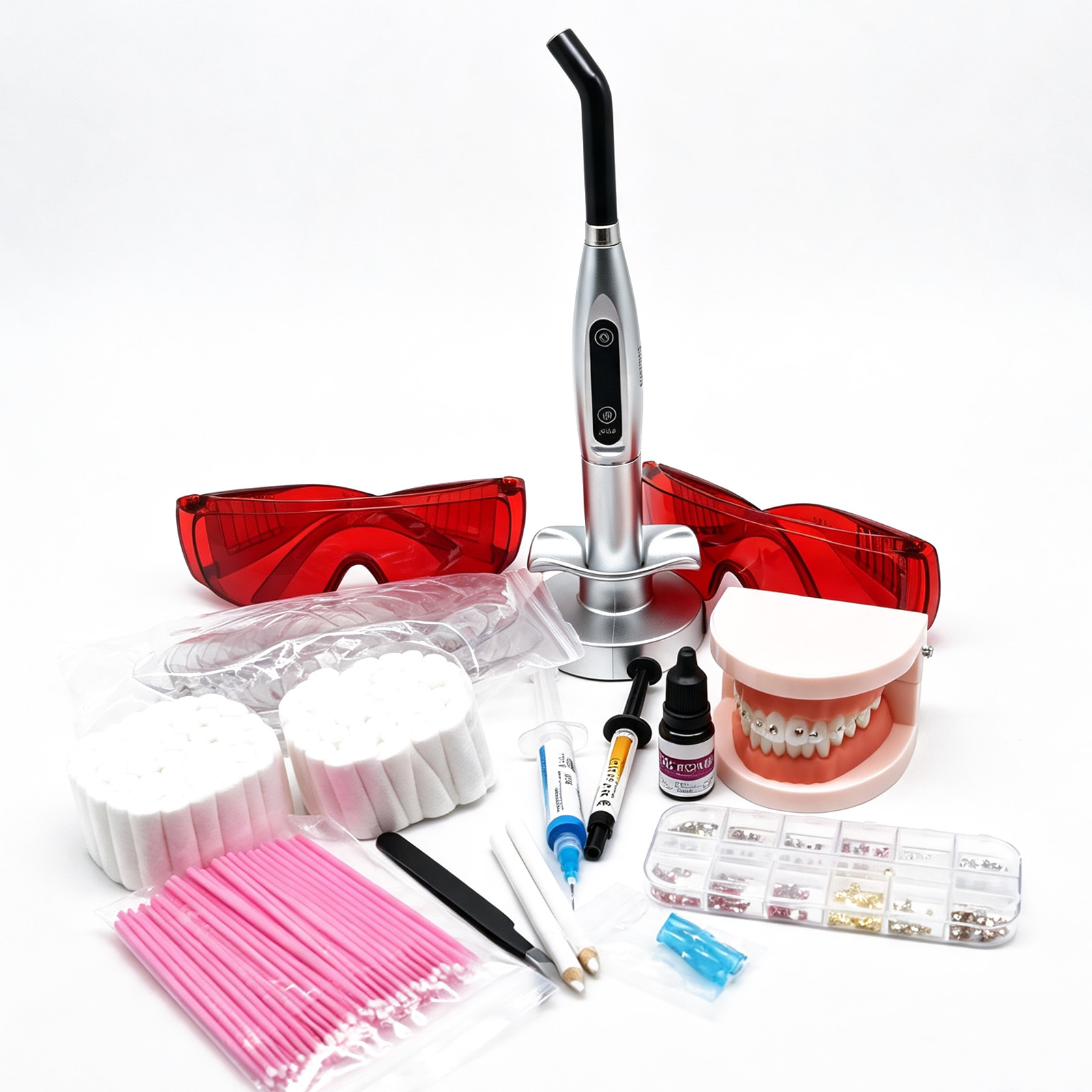 High Quality Tooth Gem Kit Professional with Curling Light