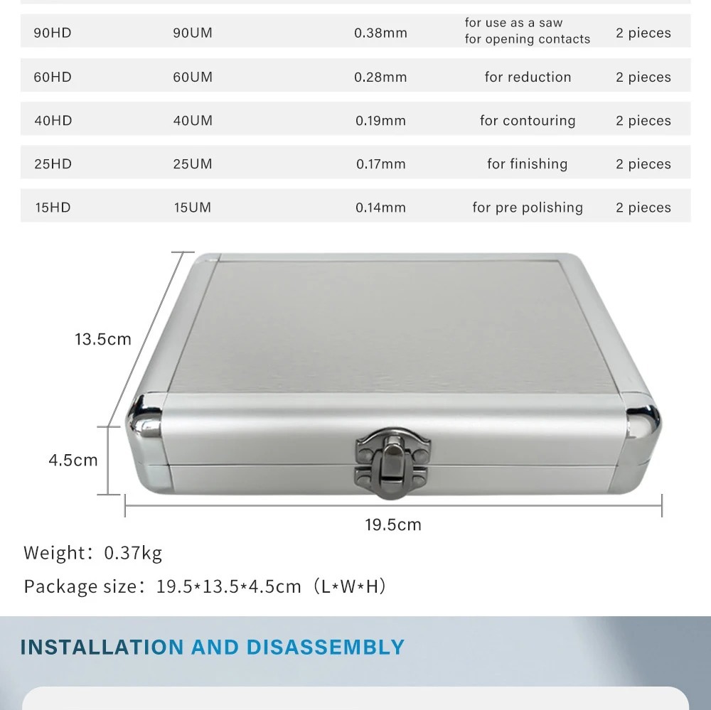 Dental System Orthodontic 4:1 Reciprocating Interproximal Strip Contra Angle Handpiece Orthodontic Treatment Enamel Gauge Measure