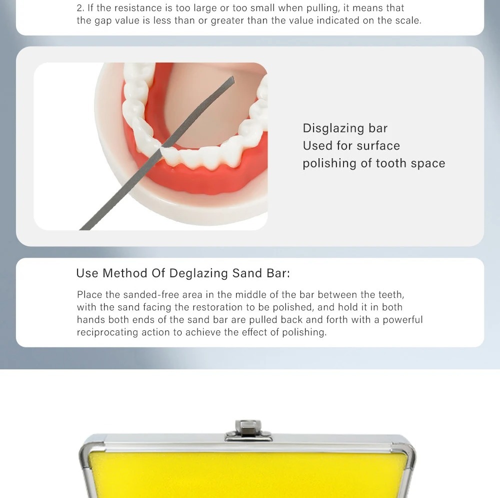 Dental System Orthodontic 4:1 Reciprocating Interproximal Strip Contra Angle Handpiece Orthodontic Treatment Enamel Gauge Measure