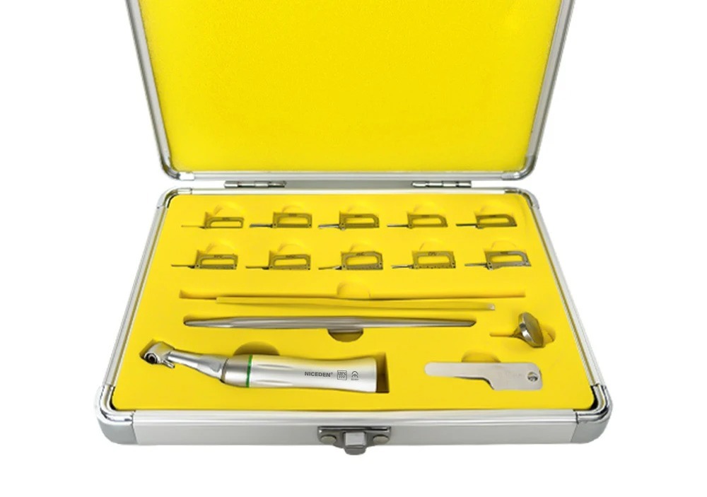 Dental System Orthodontic 4:1 Reciprocating Interproximal Strip Contra Angle Handpiece Orthodontic Treatment Enamel Gauge Measure