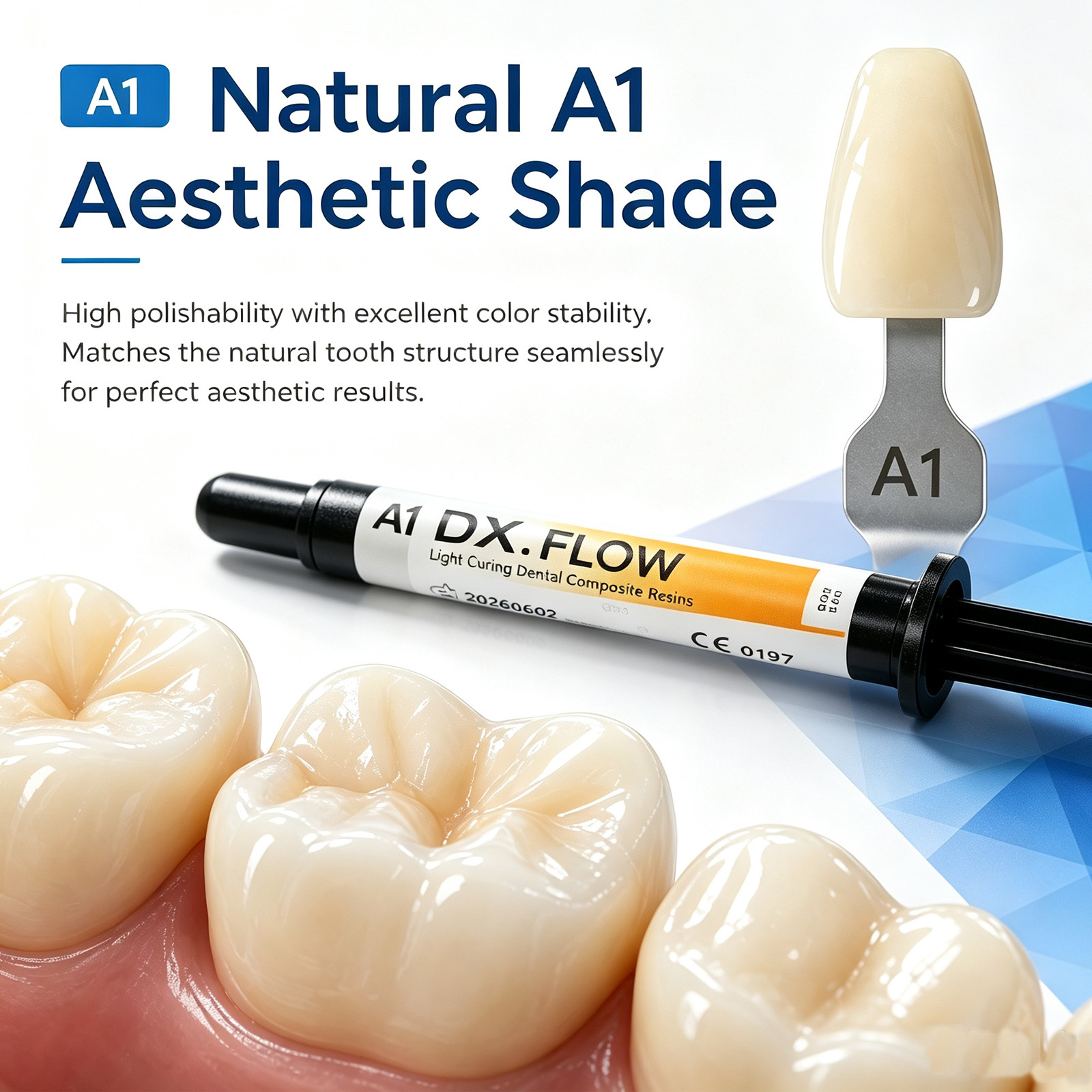 Hot Sale DX.FLOW Flowable Light Cure Dental Composite Resin with  Fluoride Release for Cavity Restoration (A1-A3.5)