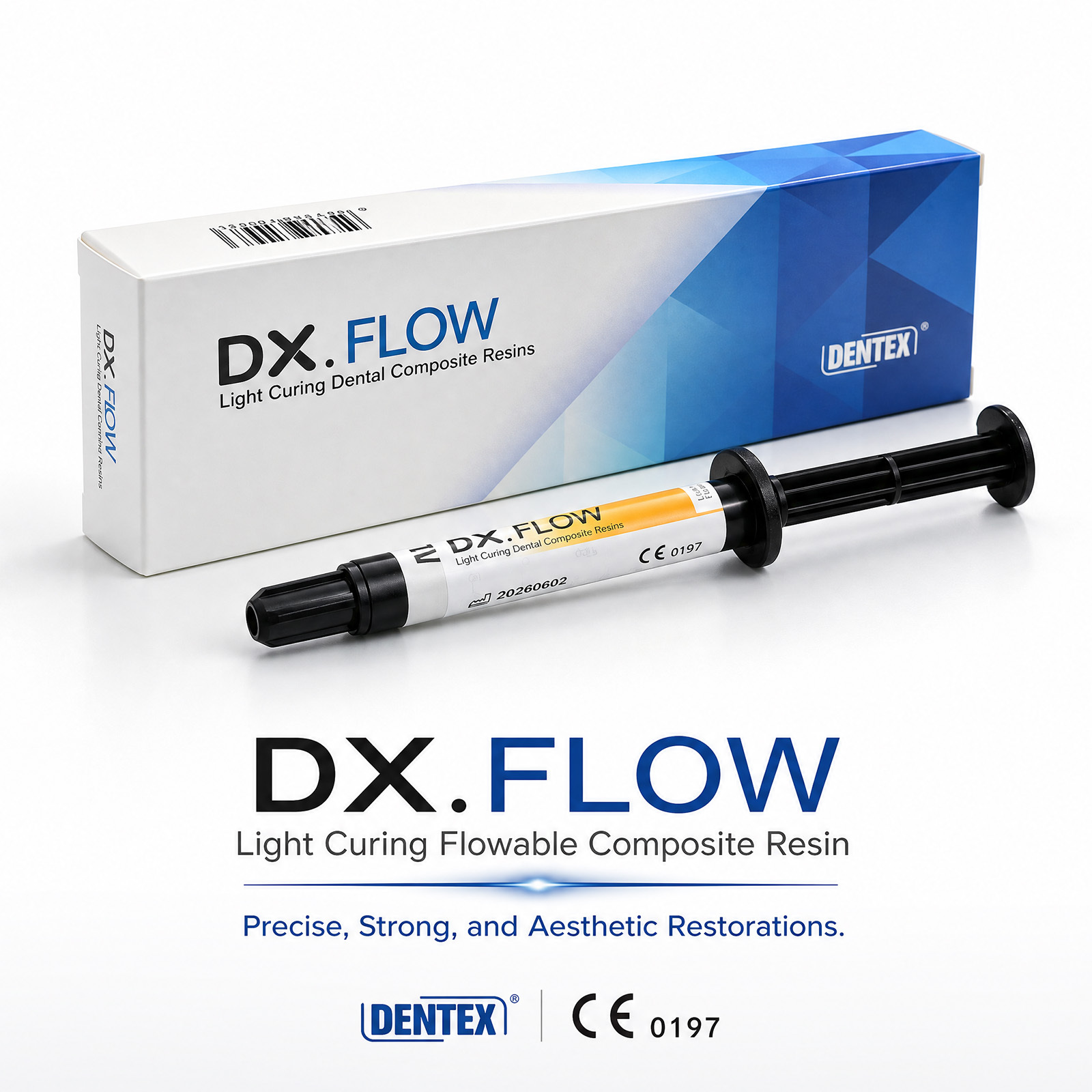 Hot Sale DX.FLOW Flowable Light Cure Dental Composite Resin with  Fluoride Release for Cavity Restoration (A1-A3.5)