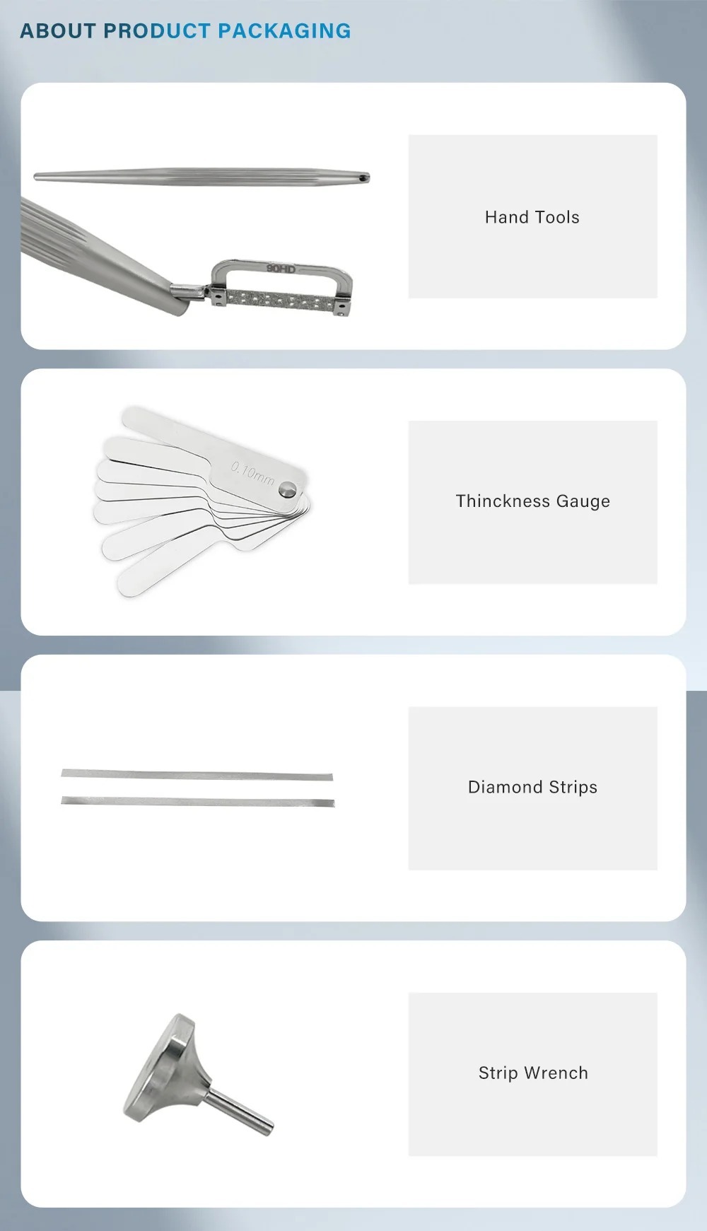 Dental System Orthodontic 4:1 Reciprocating Interproximal Strip Contra Angle Handpiece Orthodontic Treatment Enamel Gauge Measure