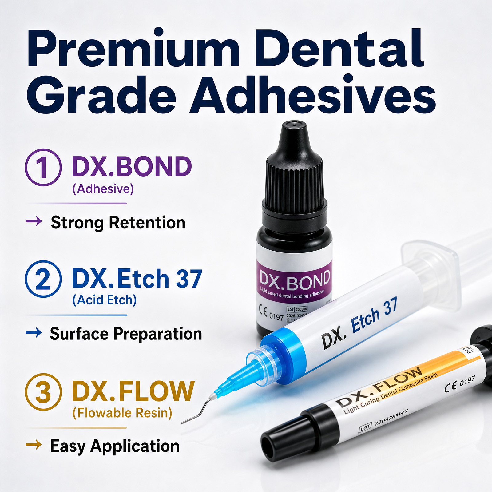 High Quality Tooth Gem Kit Professional with Curling Light