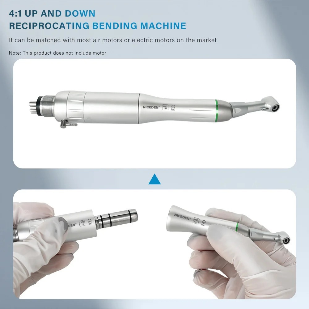 Dental System Orthodontic 4:1 Reciprocating Interproximal Strip Contra Angle Handpiece Orthodontic Treatment Enamel Gauge Measure