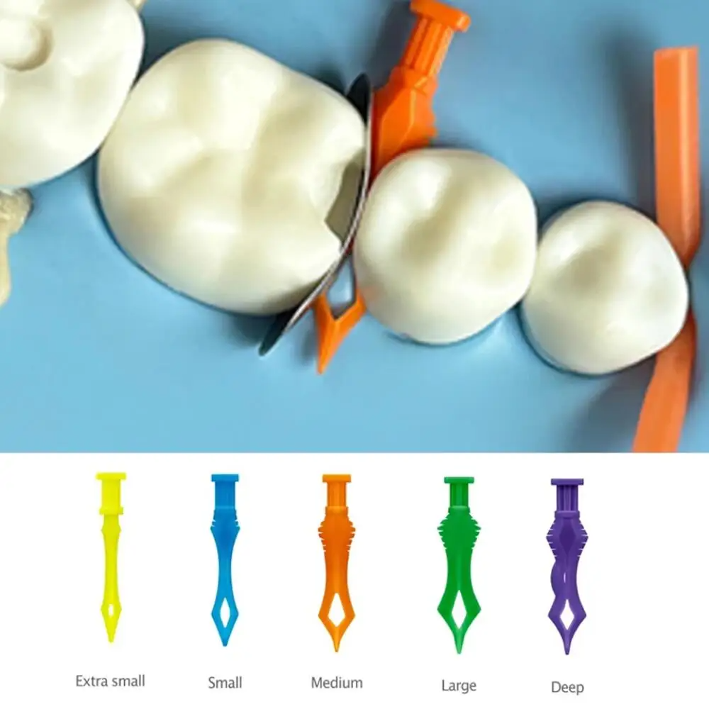 2 Box X120pcs per box Adaptive Diamond Surface Wedges for Posterior Teeth Matrix Band Placement and Class II Composite Cavity Restoration