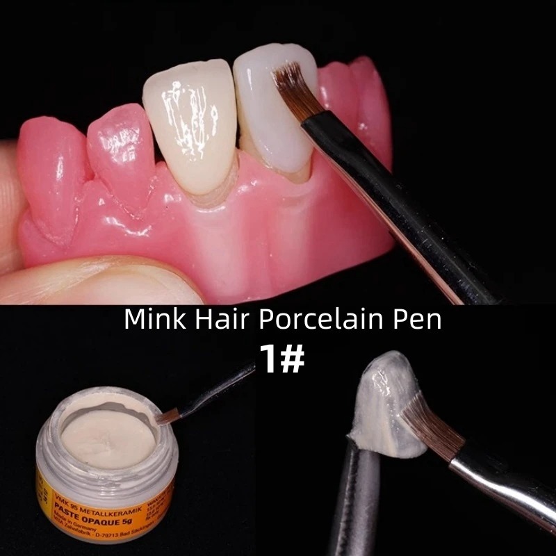 28 Slot Imitation Ceramic Palette Dental Lab Equipment Porcelain Mixing Watering Moisturizing Plate Porcelain Brush Pen