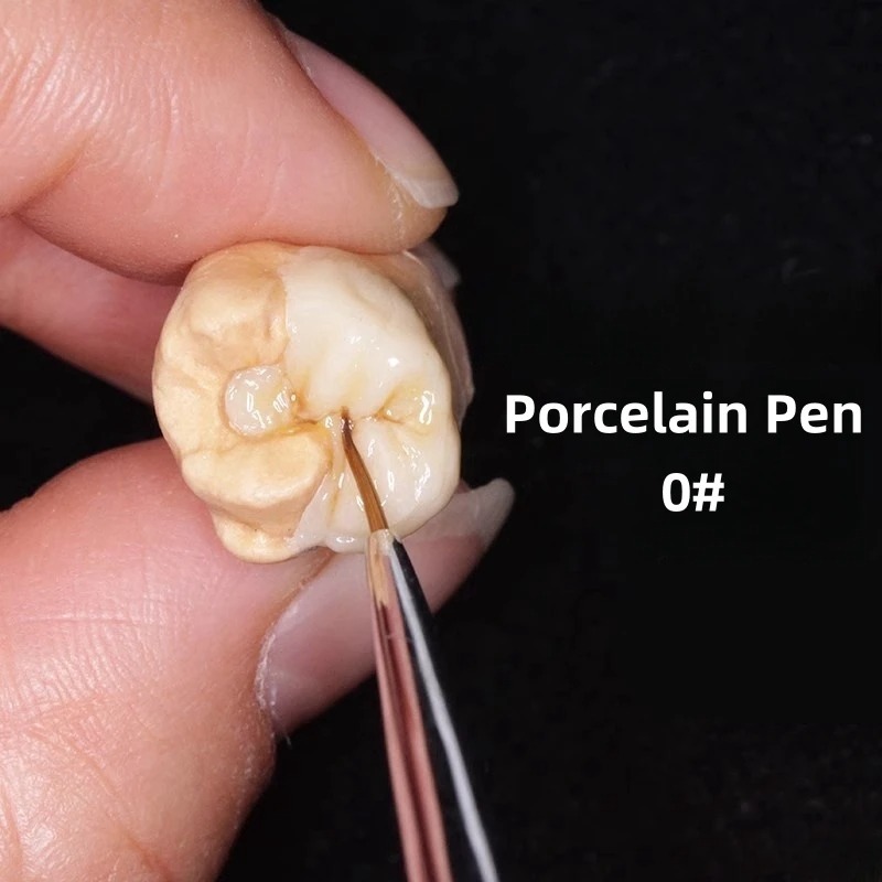 28 Slot Imitation Ceramic Palette Dental Lab Equipment Porcelain Mixing Watering Moisturizing Plate Porcelain Brush Pen