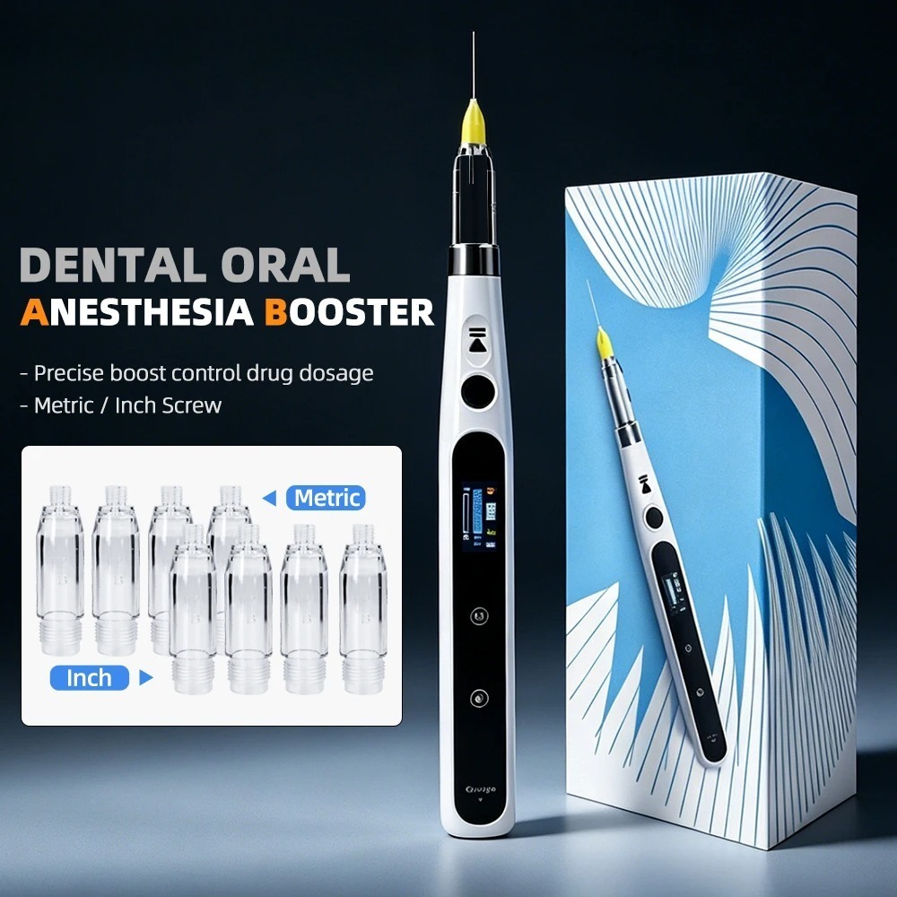 Dental Oral Anesthesia Injector Portable Painless Wireless Local Anesthesia with Operable LCD Display Chargeable & suction back