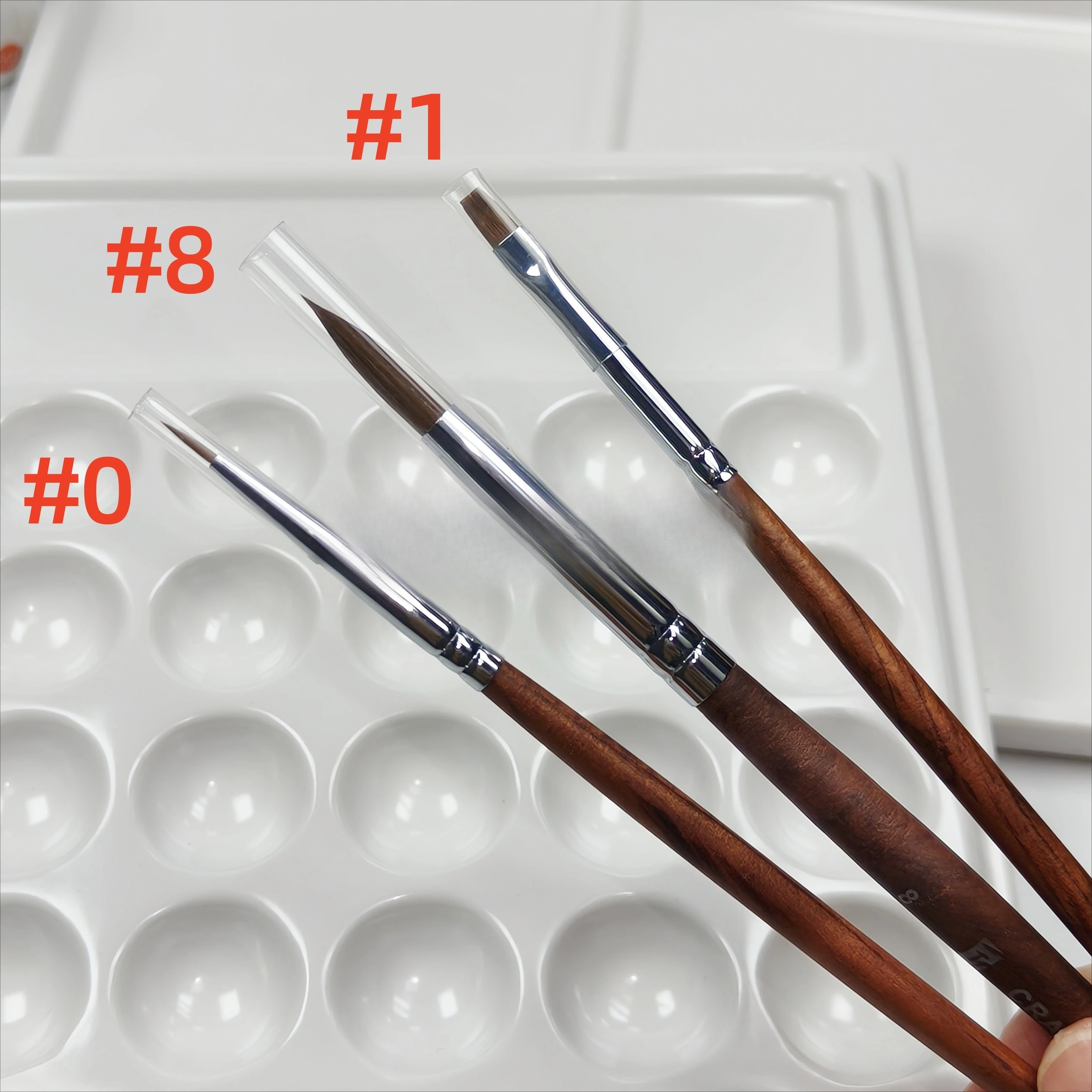 28 Slot Imitation Ceramic Palette Dental Lab Equipment Porcelain Mixing Watering Moisturizing Plate Porcelain Brush Pen