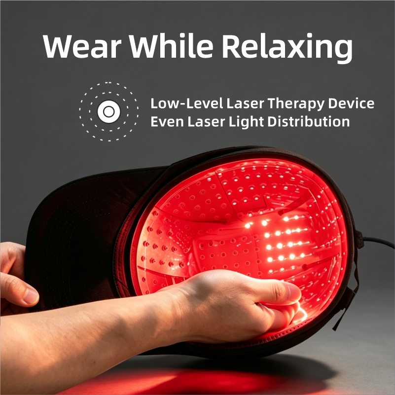 Laser Red Light Therapy for Hair Growth - FDA Cleared Hair Loss, Hair Thinning & Alopecia Treatment for Men & Women - Laser Cap for Hair Regrowth Stimulate Denser Fuller Hair
