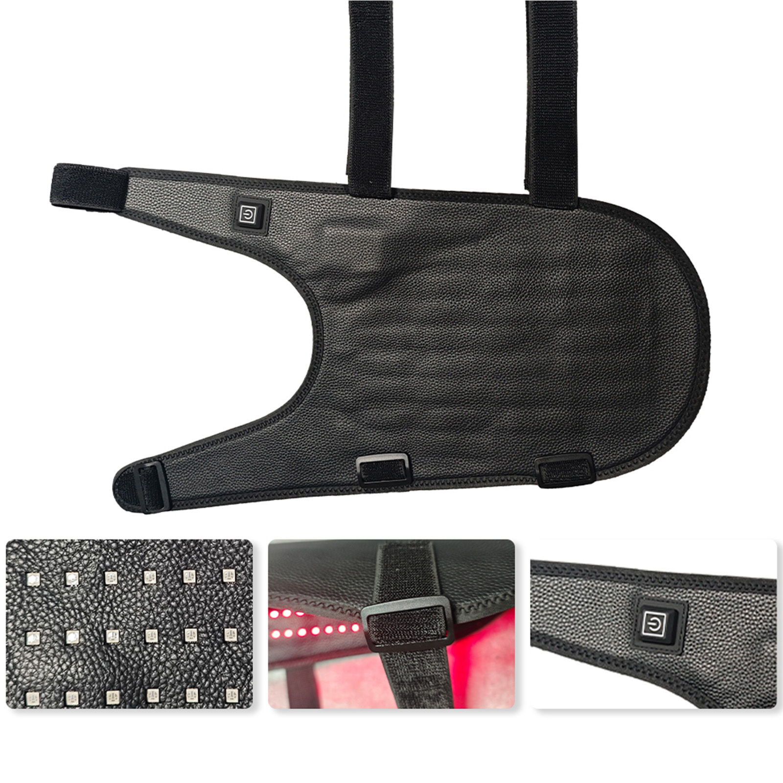 Red Light Ther/apy Back Belt for Dogs and Cats, Wireless Wearable Design with 3 Light Modes and 15-Min Auto Shutoff for Pet Back Care