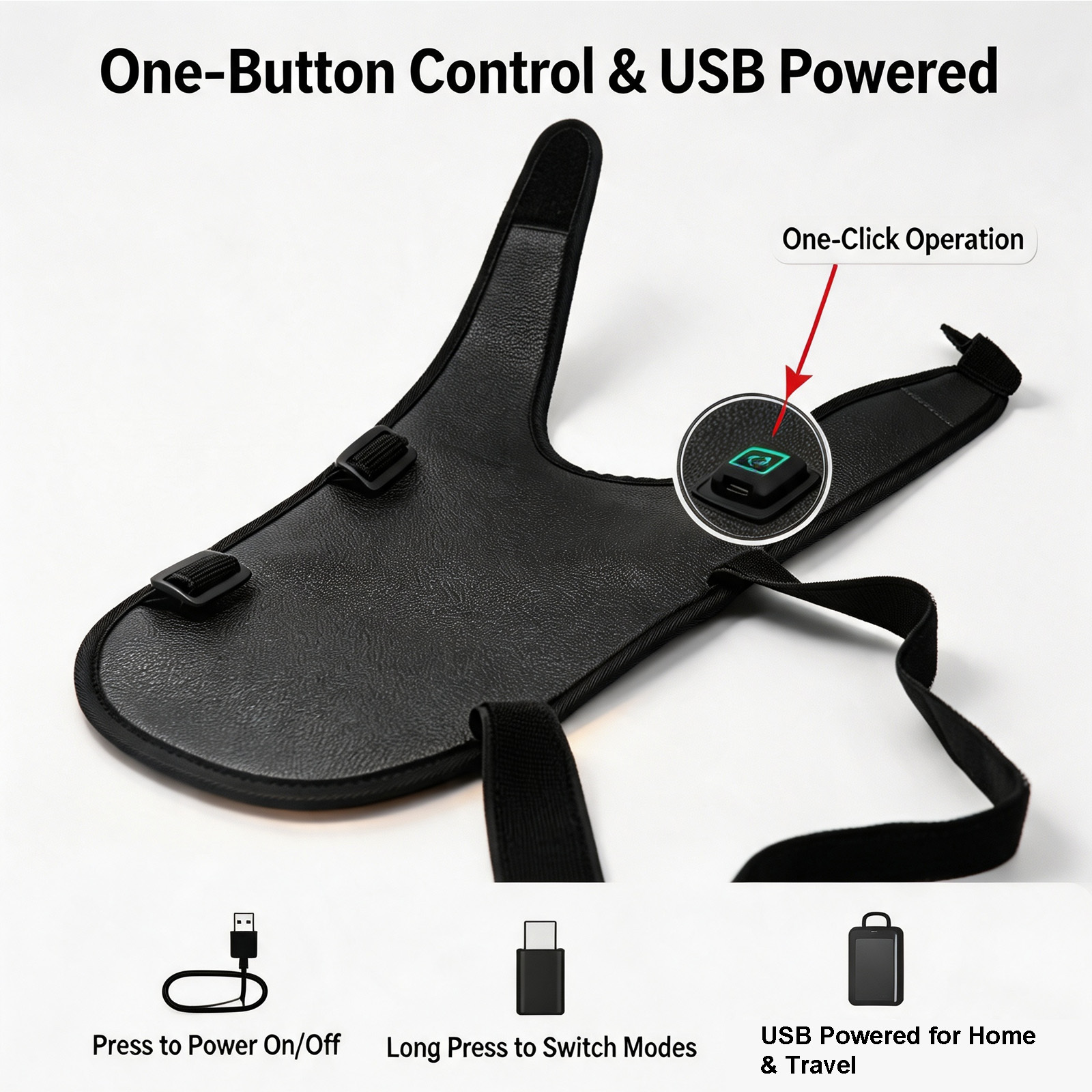 Red Light Ther/apy Back Belt for Dogs and Cats, Wireless Wearable Design with 3 Light Modes and 15-Min Auto Shutoff for Pet Back Care