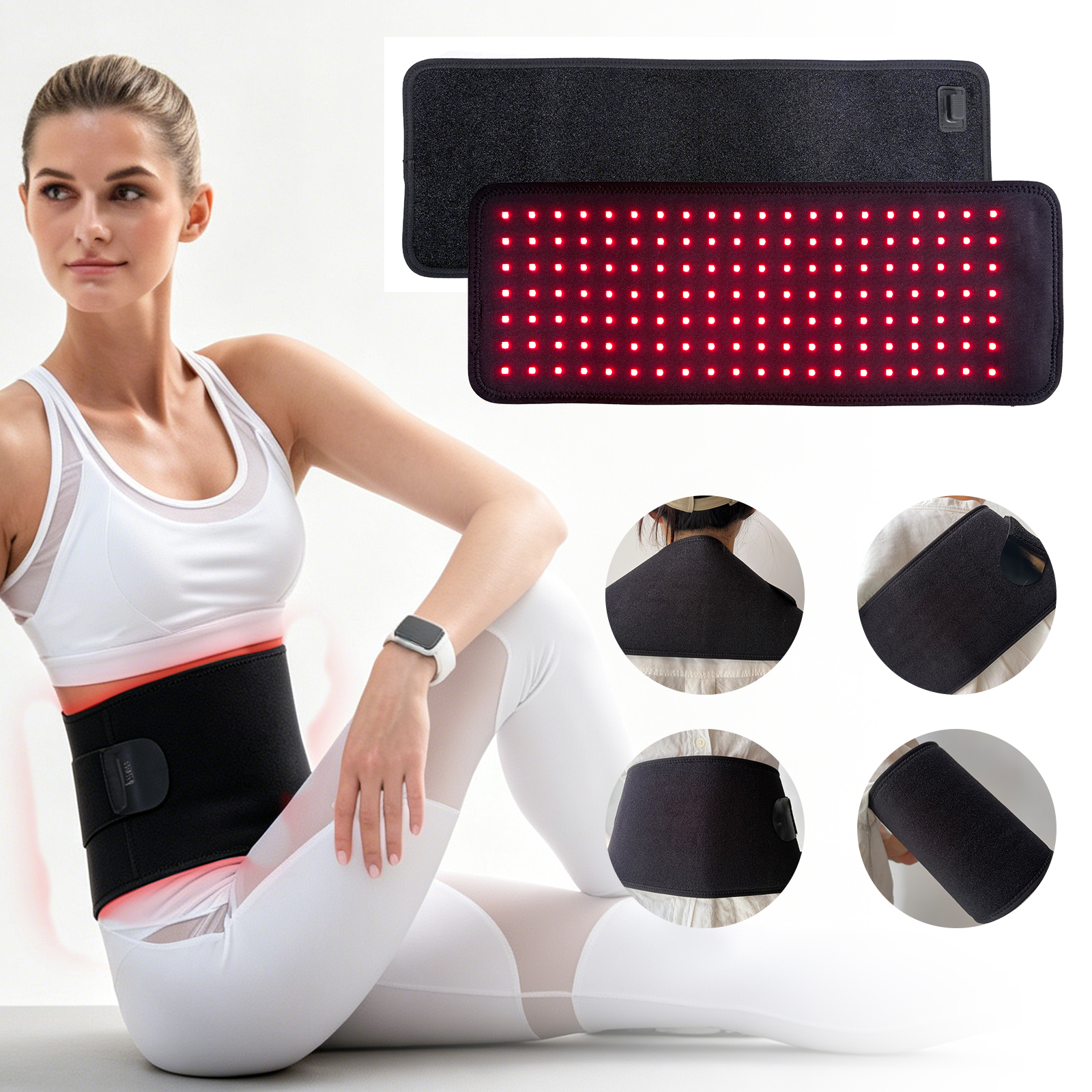 EMS Allevared Red Light Therapy Belt - 140Triple Chip LED Belt