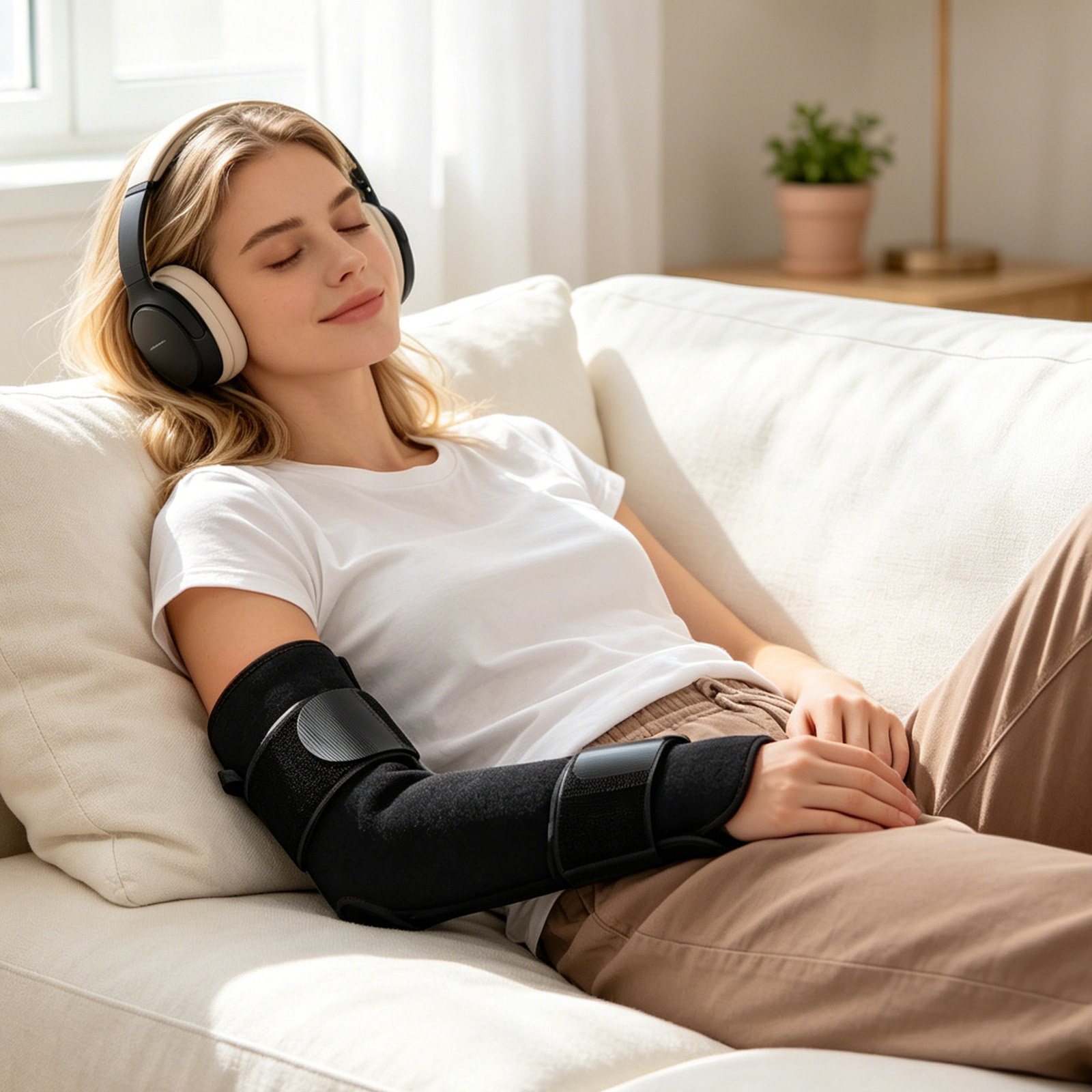 Red Light Therapy Glove, Cordless Infrared Light Therapy for Hands, Wrists & Forearms, 660nm & 850nm Red Light Therapy Wrap