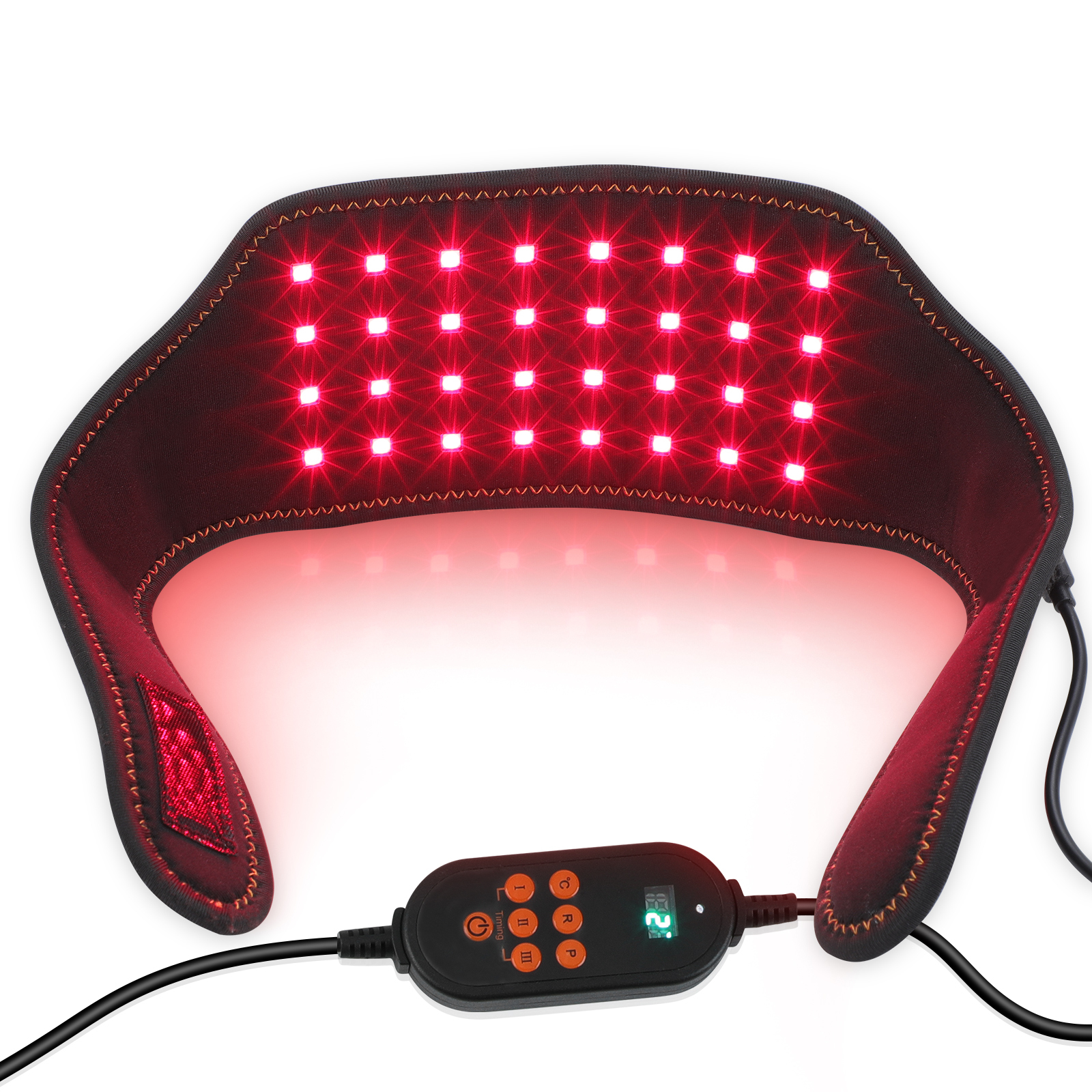 Cordless Red Light Therapy for Neck, Gifts for Women Men Mom Dad Wearable Near Infrared Light Therapy Neck Wrap, Portable Wireless Light Wrap for Travel Home Office Use