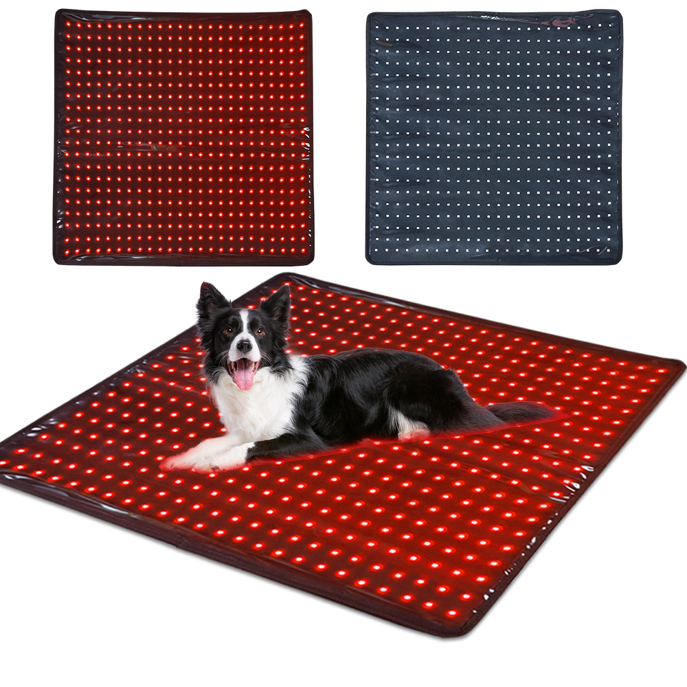 Red Light Therapy Mat for Dogs, 480LEDs, 660nm & 850nm Pet Therapy Pad