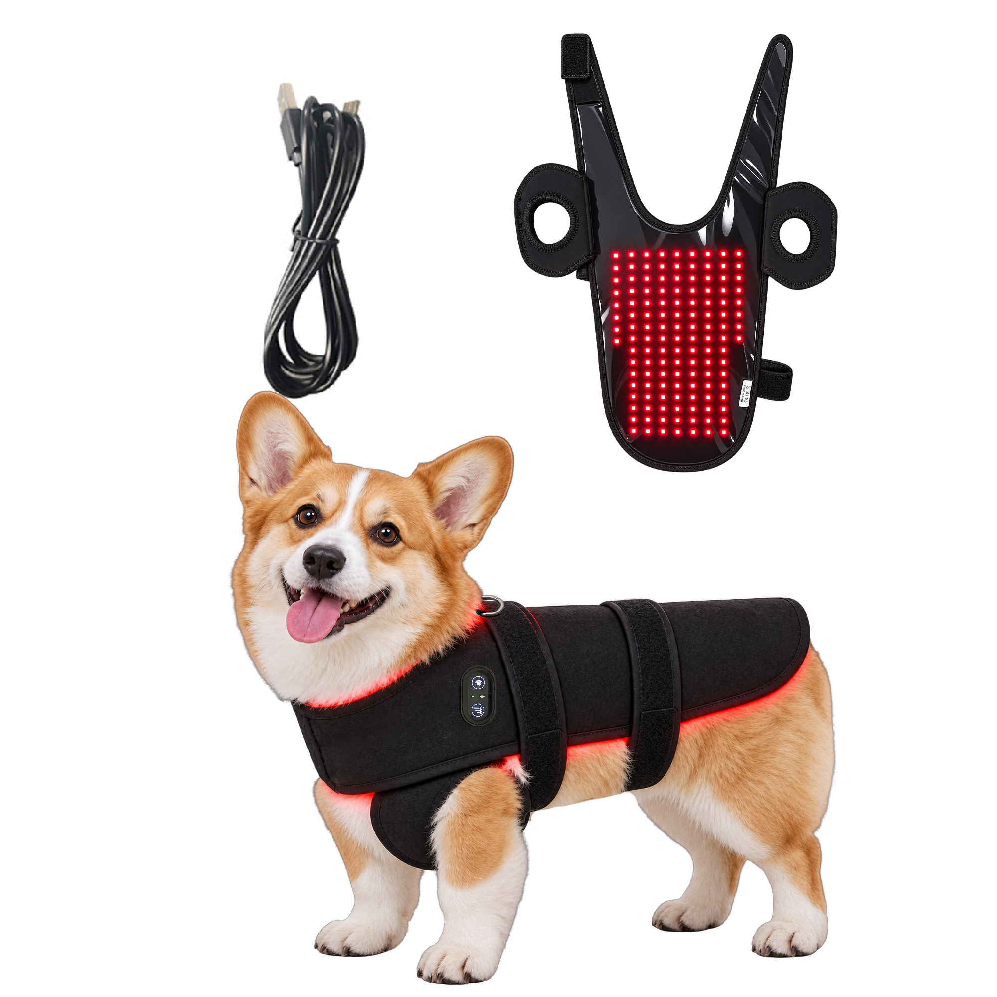 Red Light Therapy for Dogs, Cordless Red Light Wrap for Small Pets