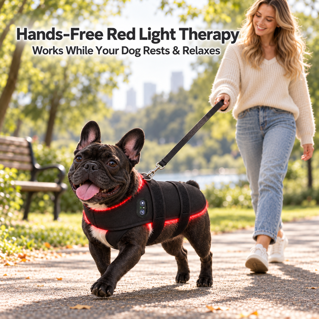 Red Light Therapy for Dogs, Cordless Red Light Wrap for Small Pets