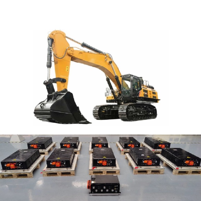 High Voltage Electric Excavator 6T 20T 24T Lithium Battery 374.4V 228AH 85.36KWh big power LiFePO4 Lithium Battery Electric Shovel Battery