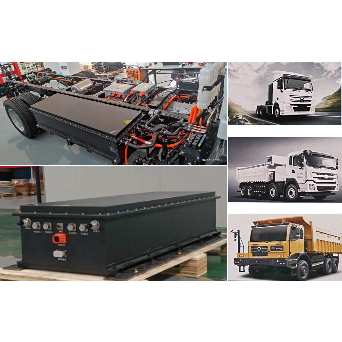 High Voltage Hybrid Electric Heavy Duty Truck LiFePO4 Lithium Battery 320V 114AH 36.4kWh Electric Truck