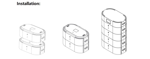 48V 48AH 2.3kWh Modularization Design Stackable Energy Storage System ESS LiFePO4 Battery maxmal 5 parallel till 11.5kWh