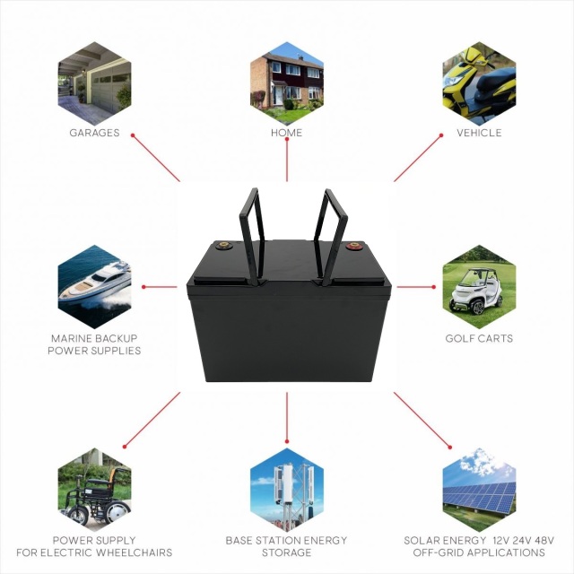 RisunPower RP12150LR 12.8V 150Ah 1920Wh LiFePO4 Lithium Battery replace Lead-acid battery portable power station