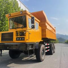 Heavy duty 370kW Electric Mining Dump Truck 138tons 60CBM 6x6 drive Permanent magnet synchronous 327.6kWh Lithium Battery