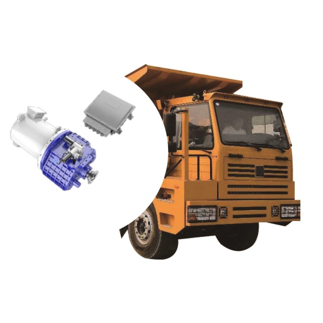 EMT 360kW-500kW 90 tons Pure Electric Drive System for Electric Mining Truck or Special Truck 4 speed transmission