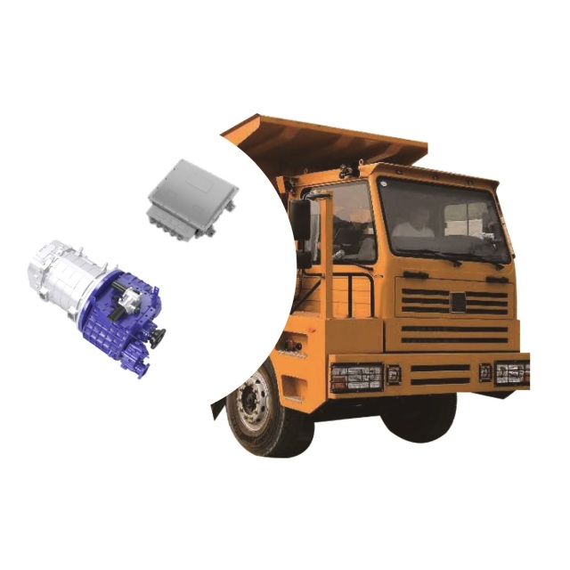 EMT 315kW-455kW 49-70 tons Pure Electric Drive System for Electric Mining Truck or Special Truck 4 speed transmission