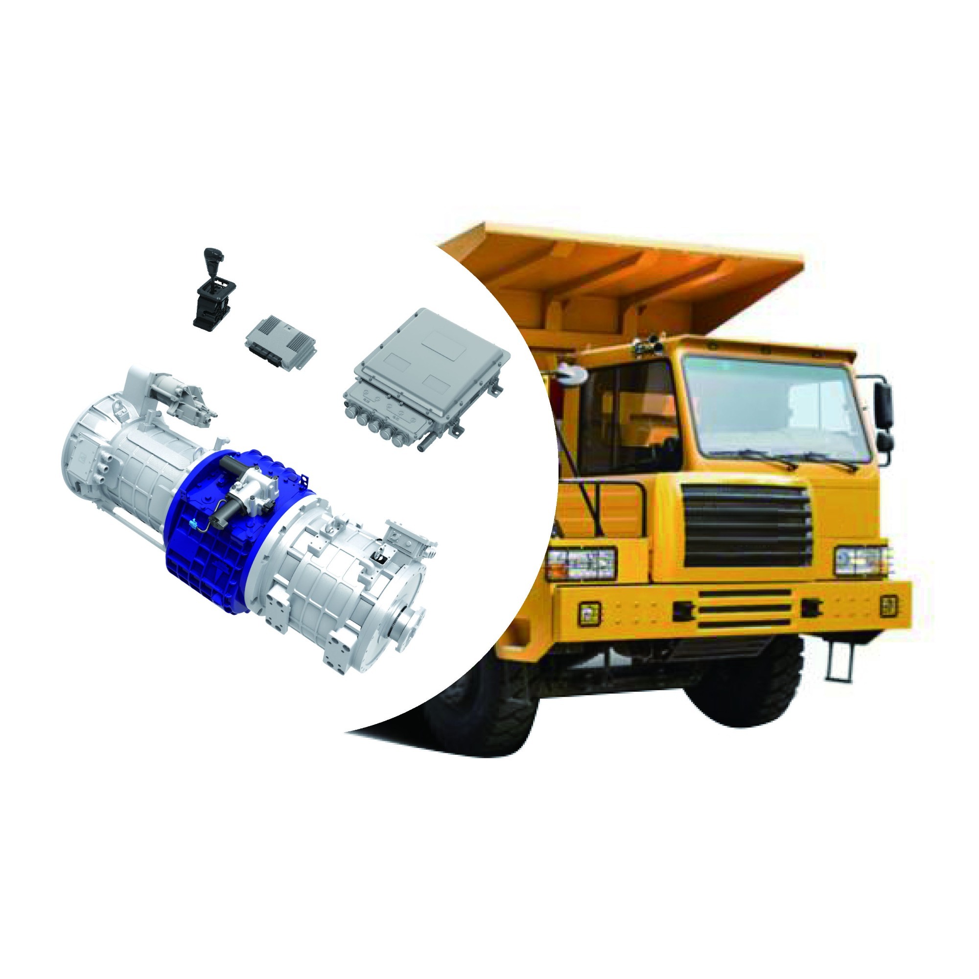 Full Hybrid PHEV Dual motor 170kW+180kW 90-120 tons Hybrid Electric Drive System for Electric Mining Truck or Special Truck
