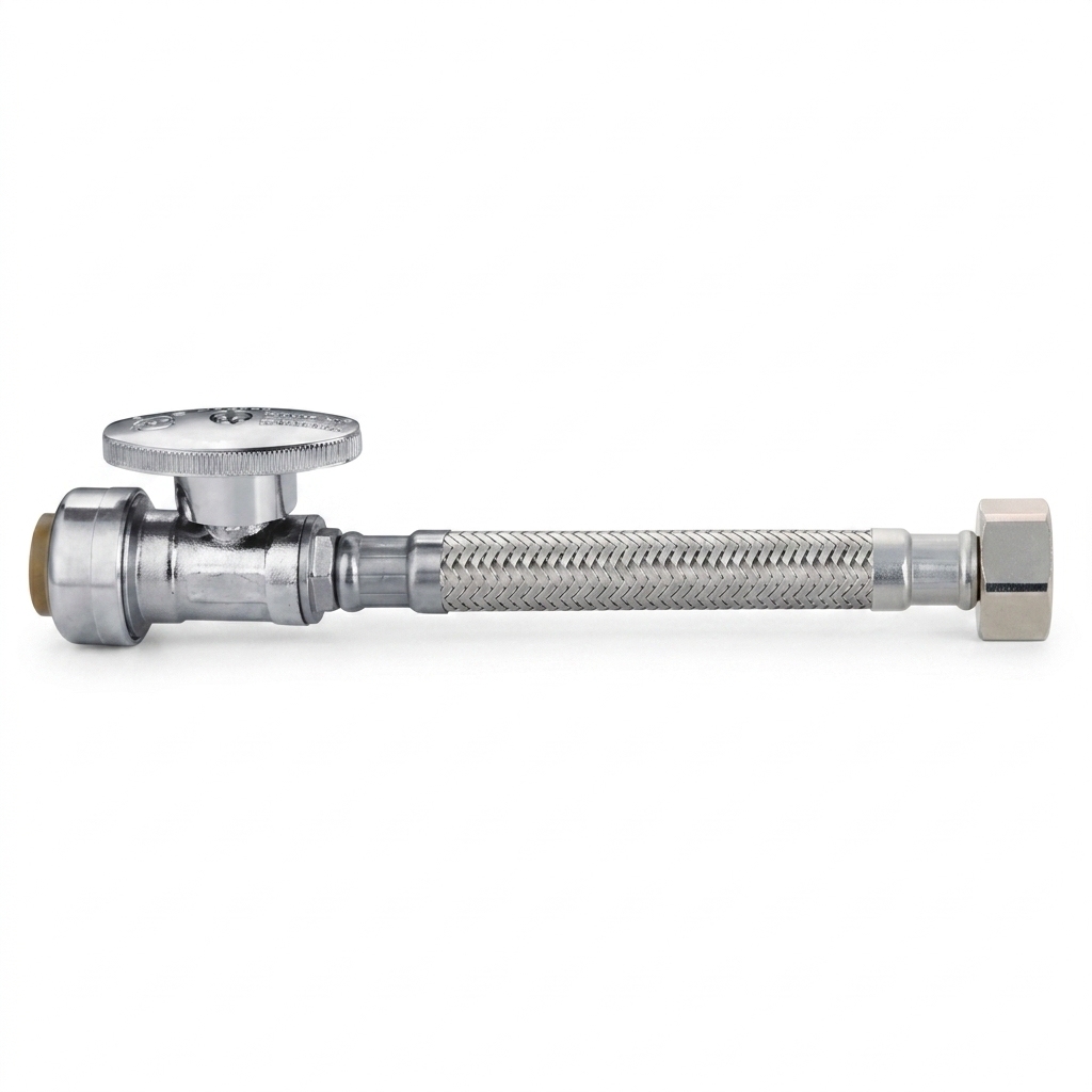 1/2 PF Straight Valve x 1/2 FIP   Faucet Connector,MY SHOP,1/2 PF Straight Valve x 7/8 BC  Faucet Connector