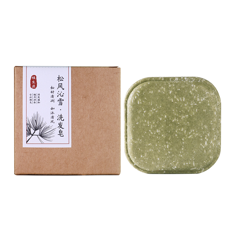 Pine needle mint shampoo soap