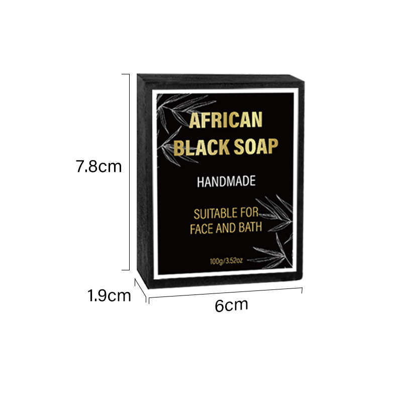 African bamboo charcoal black soap