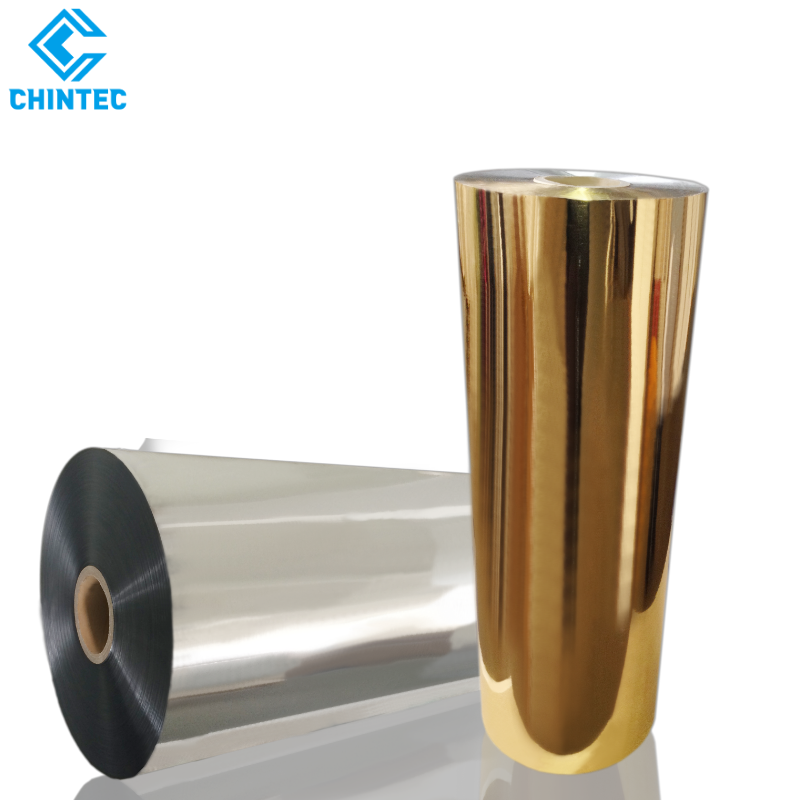 Printable Mirror Plastic Roll Gold Silver Metallized Laminate Film