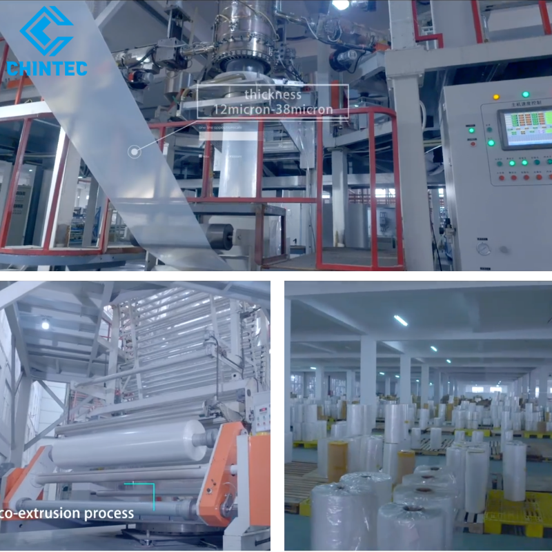 High Speed Shrinking Material Hot Slip Polyolefin POF Shrink Film, No Sticky Surface for Assembly Packagings
